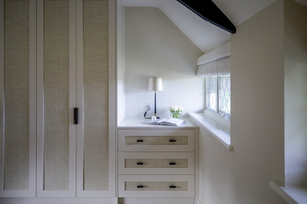 Thatched House  | Master Bedroom bespoke joinery | Interior Designers